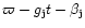 $\varpi - g_{{\rm j}} t - \beta _{{\rm j}}$