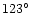 $123\hbox{$^\circ$ }$