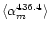 $\langle\alpha_m^{436.4}\rangle$
