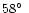$58\hbox{$^\circ$ }$