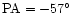 ${\rm PA}=-57\hbox{$^\circ$ }$