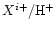 $X^{i+}/{\rm H}^+$