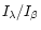 $I_\lambda/I_\beta$