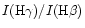 $I({\rm H}\gamma)/I({\rm H}\beta)$