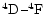 $^4{\rm D}\,\mbox{--}^4{\rm F}$