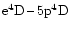 ${\rm e}^4{\rm D}\,\mbox{--}\,5{\rm p}^4{\rm D}$