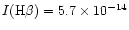 $I({\rm H}\beta)=5.7\times10^{-14}$