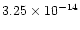 $3.25\times10^{-14}$
