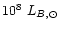 $10^8~L_{B,\odot}$