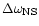 $\Delta\omega_{\rm NS}$