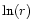 $\ln(r)$