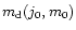 $m_{\rm d}(j_0,m_0)$