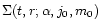 $\Sigma (t, r; \alpha, j_{\rm0}, m_{\rm0})$