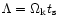 $\Lambda=\Omega_{\rm k} t_{\rm s}$