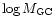 $\log M_{\rm GC}$