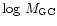 $\log \,M_{\rm GC}$