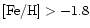 $\rm [Fe/H]>-1.8$