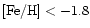 $\rm [Fe/H]<-1.8$