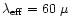 $\lambda _{\rm eff}=60\ \mu $