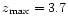 $z_{\rm max}=3.7$