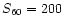 $S_{\rm 60}=200 $