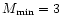 $M_{\rm min}=3$