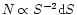 $N\propto S^{-2} {\rm d}S$