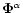 $ \vec{\Phi }^{\alpha } $