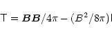 \begin{displaymath}
\tens {T}=\vec{B}\vec{B}/4\pi -(B^{2}/8\pi )\tens {I}
\end{displaymath}