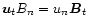 $ \vec{u}_{t}B_{n}=u_{n}\vec{B}_{t} $
