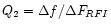 $Q_{2}=\Delta f/\Delta F_{RFI}$