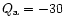$Q_{\rm a} = -30$