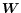$\vec{W}$