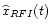 $\widehat{x}_{RFI}(t)$