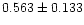 $0.563\pm0.133$