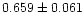 $0.659\pm0.061$