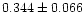 $0.344\pm0.066$