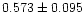 $0.573\pm0.095$