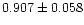 $0.907\pm0.058$