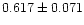 $0.617\pm0.071$