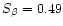 $S_\beta=0.49$