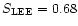 $S_{\rm LEE}=0.68$