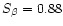 $S_\beta=0.88$