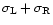$\sigma_{\rm
L}+\sigma_{\rm R}$