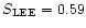 $S_{\rm LEE}=0.59$