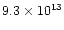 $9.3\times10^{13}$
