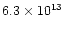 $6.3\times10^{13}$