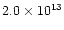 $2.0\times10^{13}$