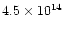 $4.5\times10^{14}$