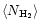 $\langle N_{\rm H_2} \rangle $